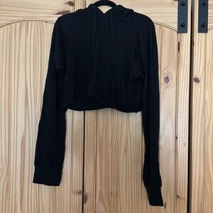 ARE YOU AM I cropped sweatshirt